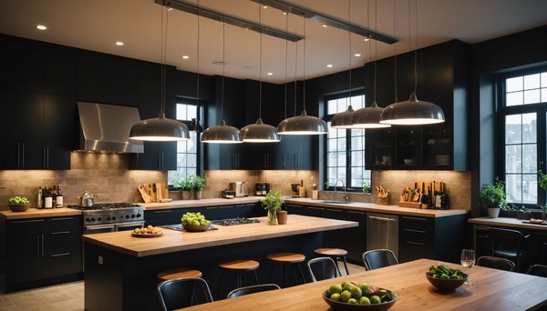 Suspension cuisine design : l'art d'éclairer avec style !